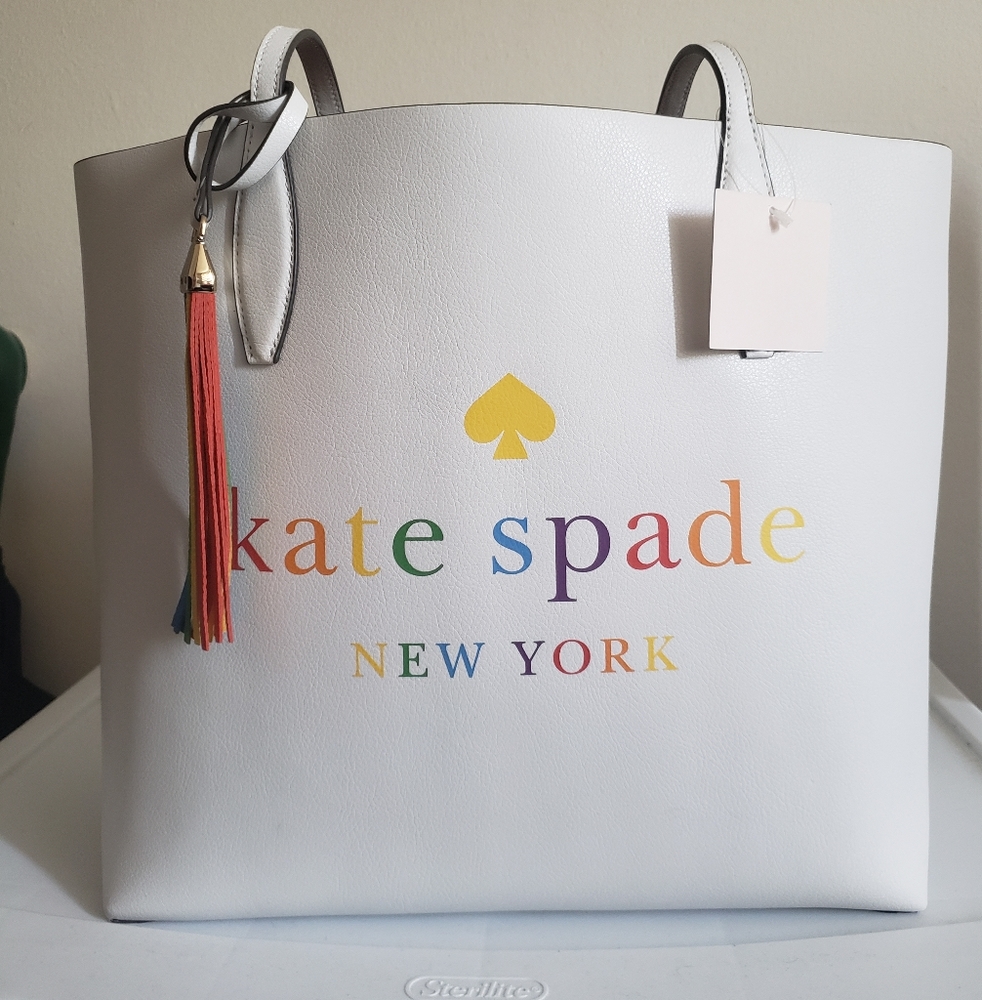 ♠️ Kate Spade - Reversible Rainbow Tote ♠️